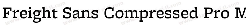 Freight Sans Compressed Pro Medium字体转换